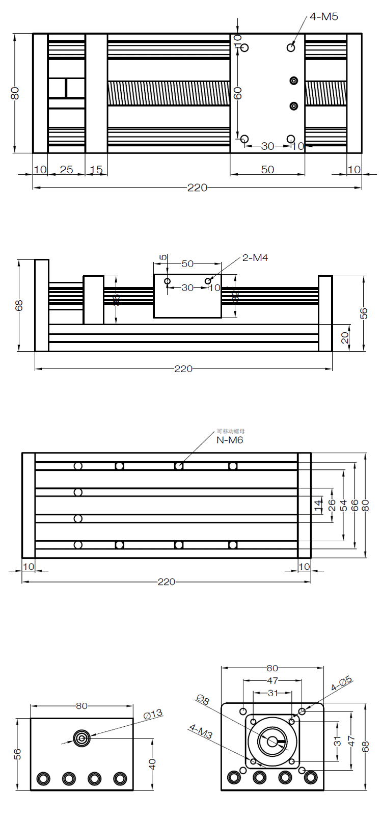 M&oacute;dulo lineal
